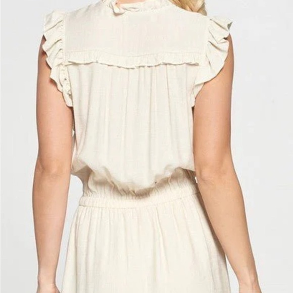 Pinch Dress with Ruffle‎ Hem - Picture 4 of 12